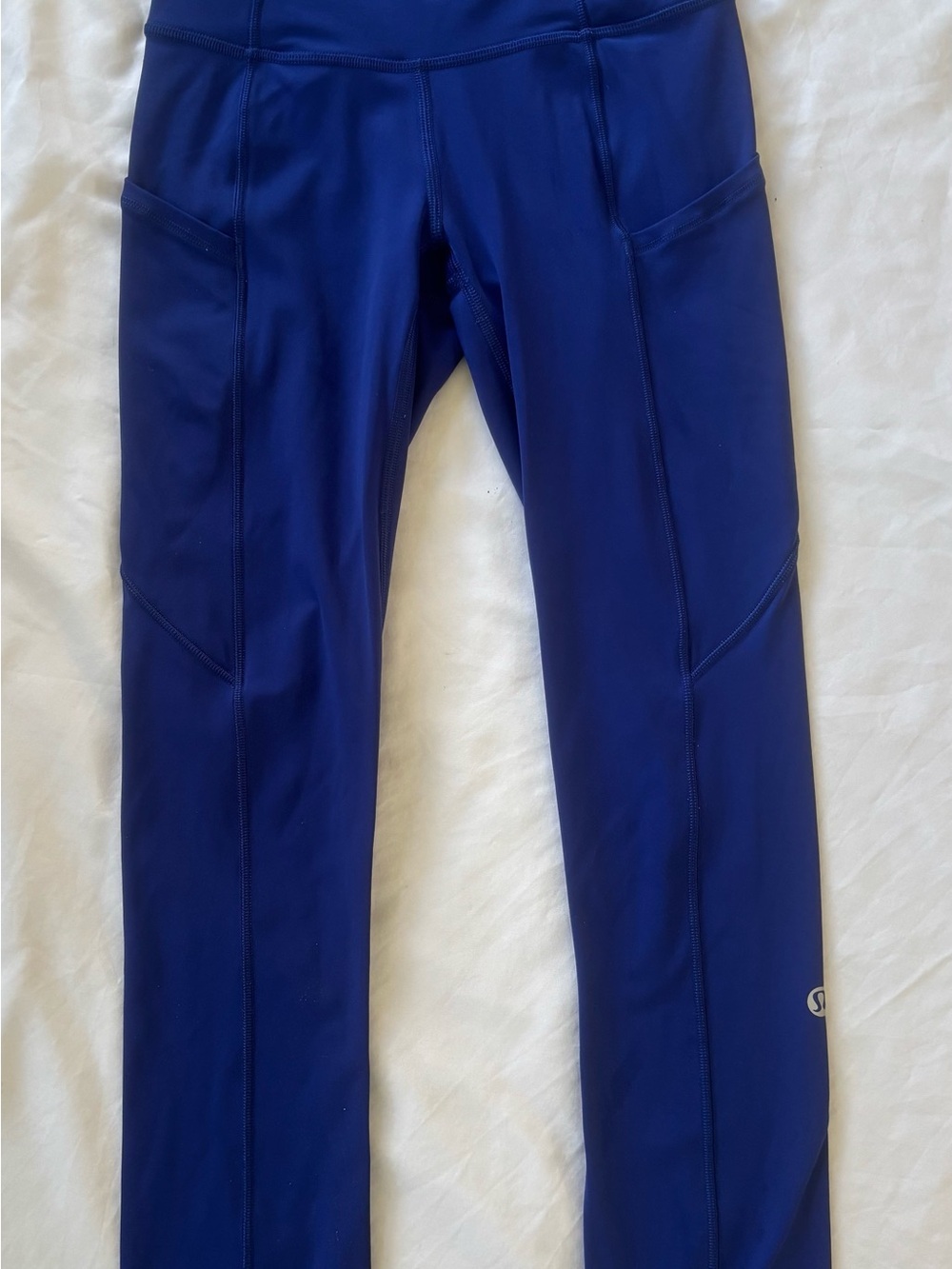 lululemon psychic Blue Fast & Free Leggings with Side Pockets